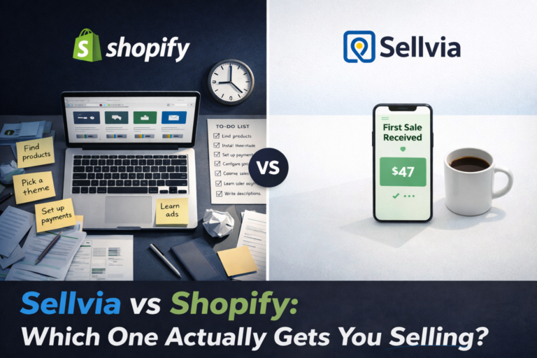 Sellvia vs Shopify 2026: Which Platform Actually Gets You Selling?