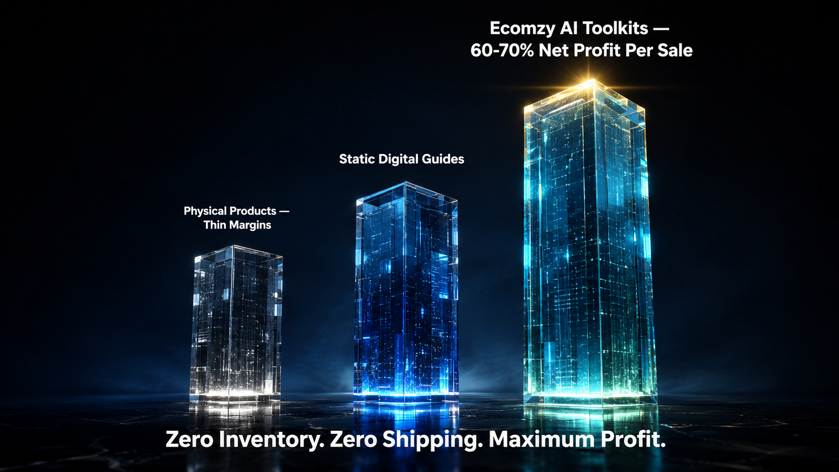 Ecomzy profit margins - net profit per sale breakdown