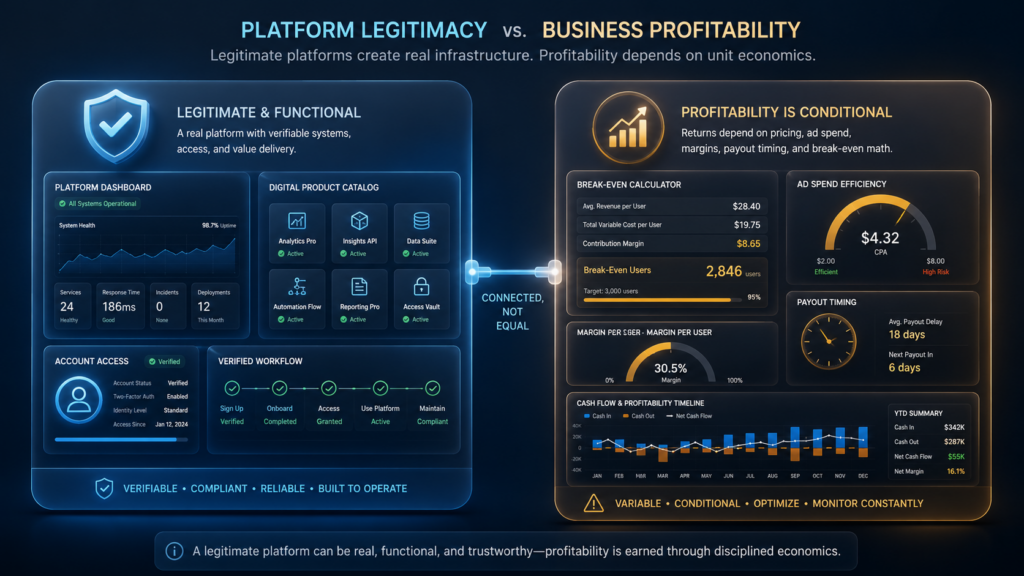 Legit ≠ Profitable