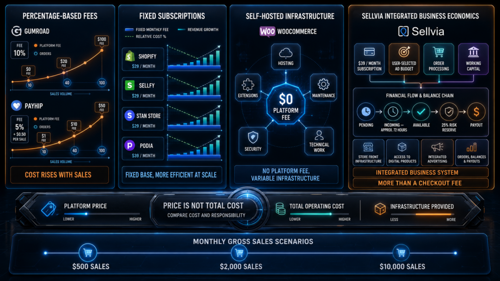 What the Platforms Cost at Different Sales Volumes