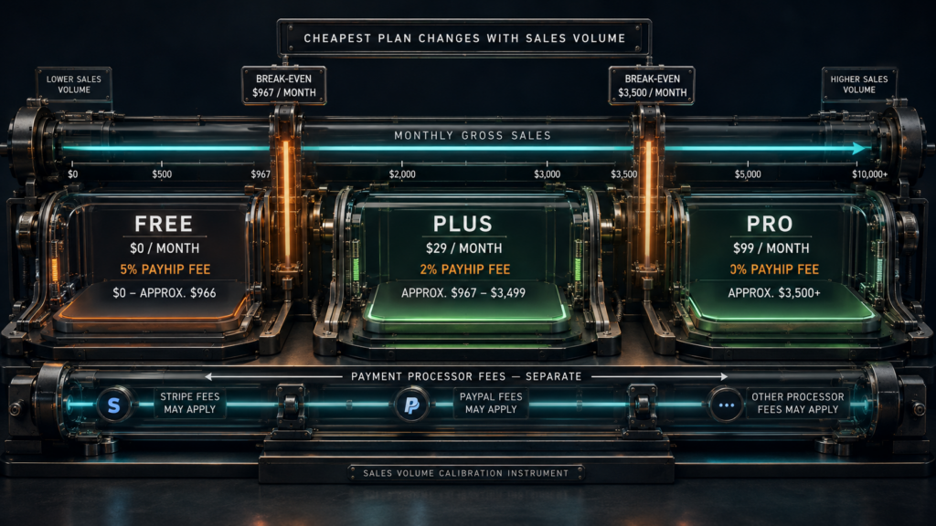 Which Payhip Plan Is Cheapest at Different Sales Levels
