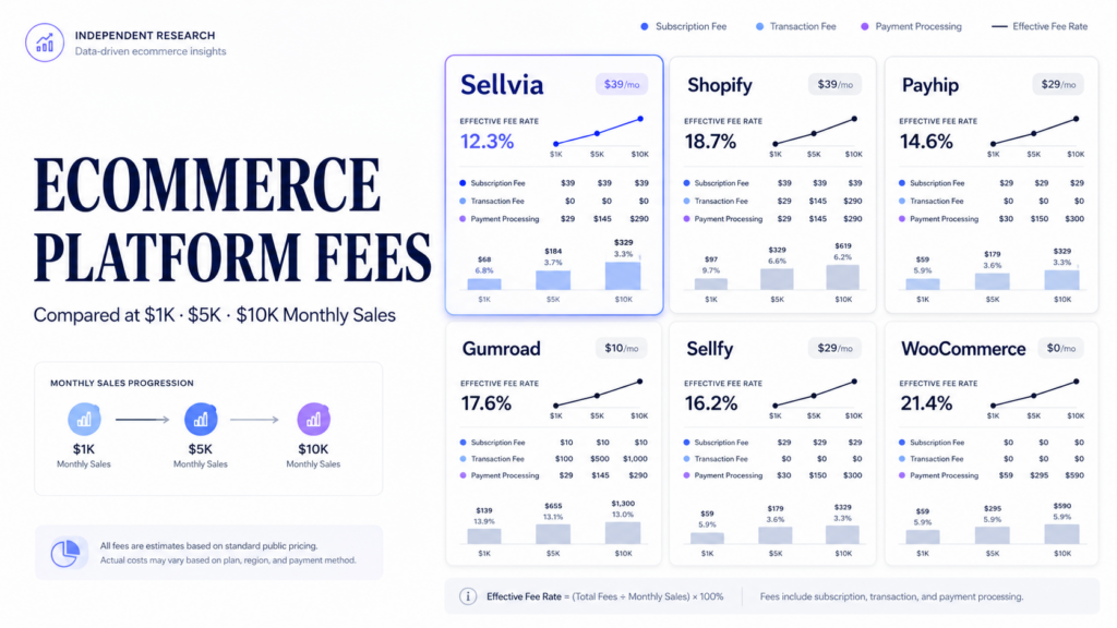 Ecommerce Platform Fees Compared