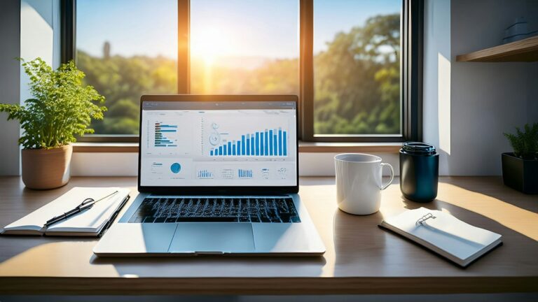 Digital ecommerce analytics workspace illustrating Sellvia versus traditional ecommerce platforms