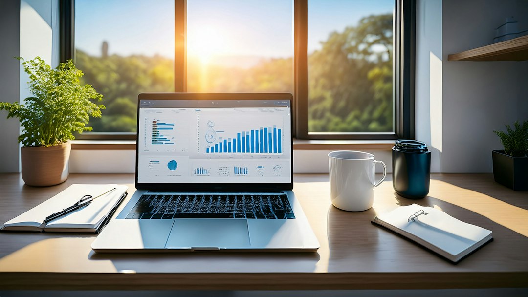 Digital ecommerce analytics workspace illustrating Sellvia versus traditional ecommerce platforms