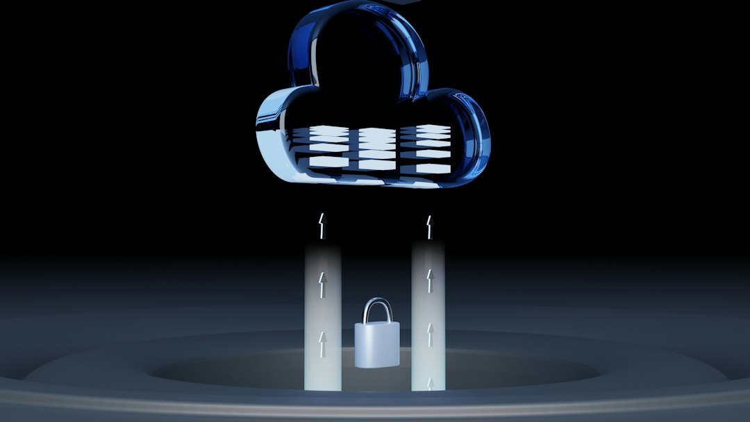 Cloud data and lock representing WooCommerce database ownership, security and backups