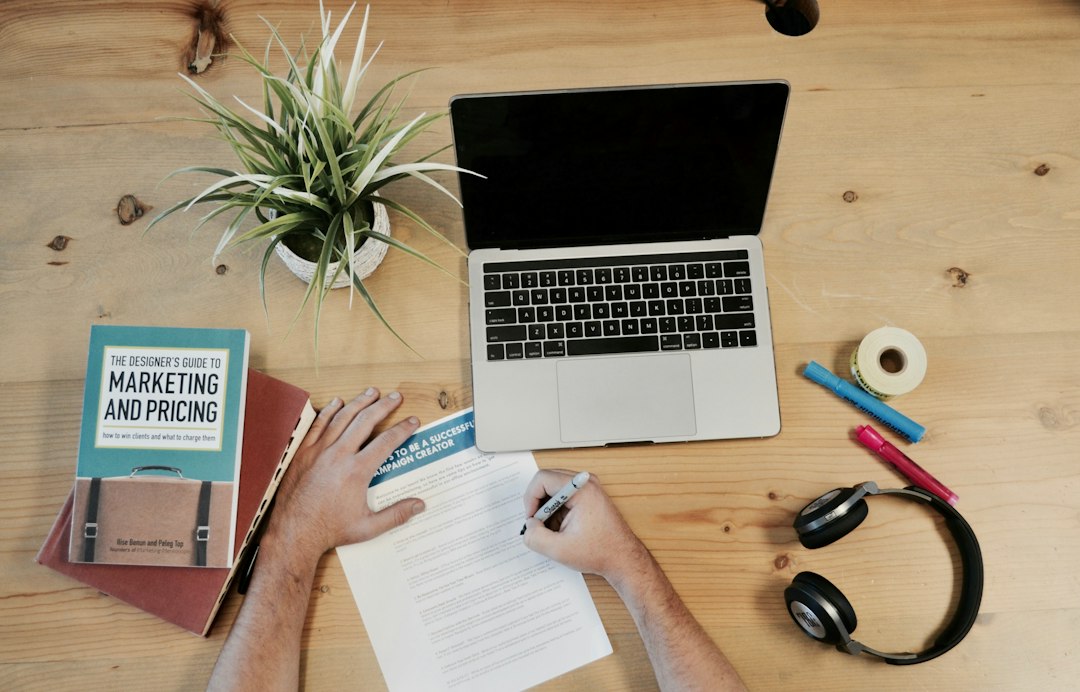 Planning workspace representing marketing, business and digital product categories
